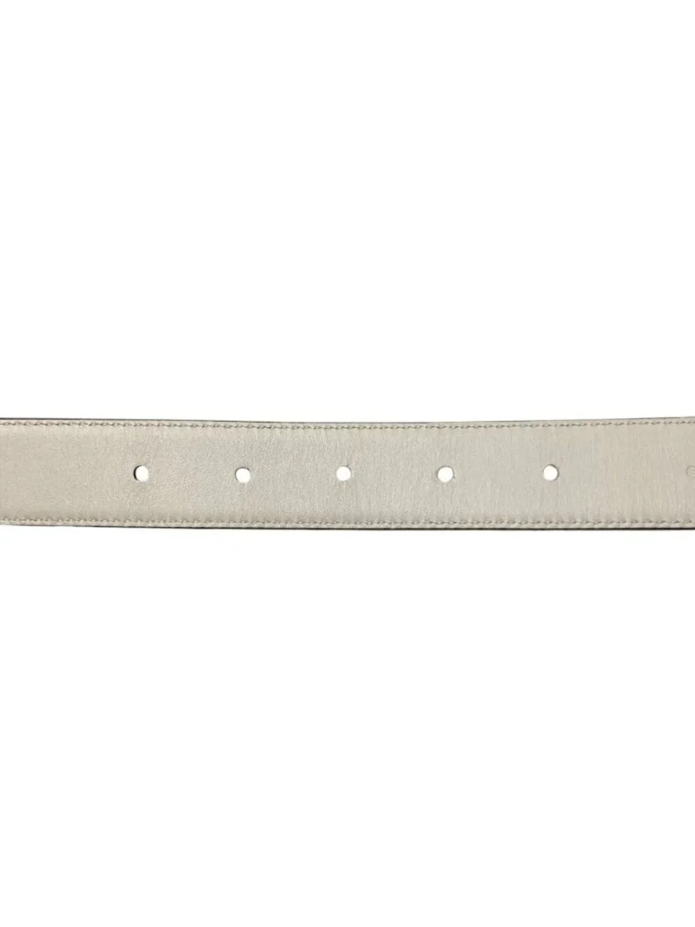 Gucci Interlocking G Reversible Belt White Black